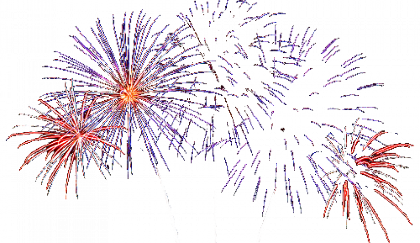 Fireworks Vector Colorful Transparent PNG Image