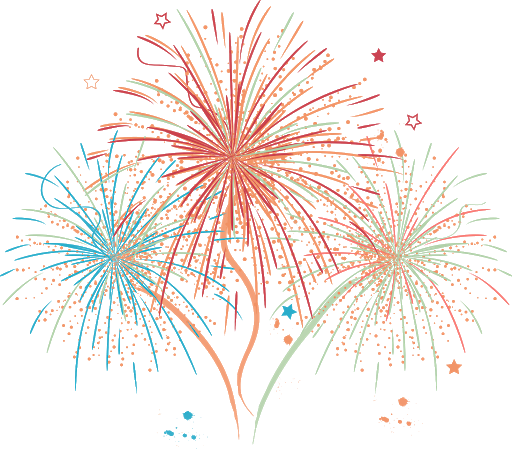 Sparkle Fireworks Vector Colorful File Transparent PNG Image
