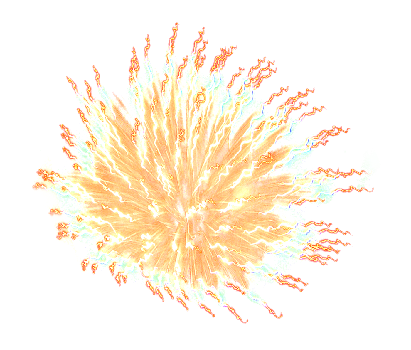 Fireworks Gold Festive Transparent PNG Image