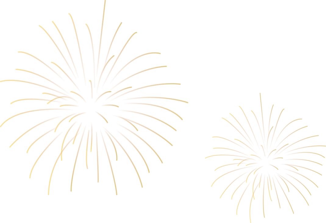 Fireworks Gold Transparent PNG Image