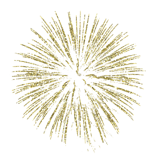 Sparkle Fireworks Gold Transparent PNG Image