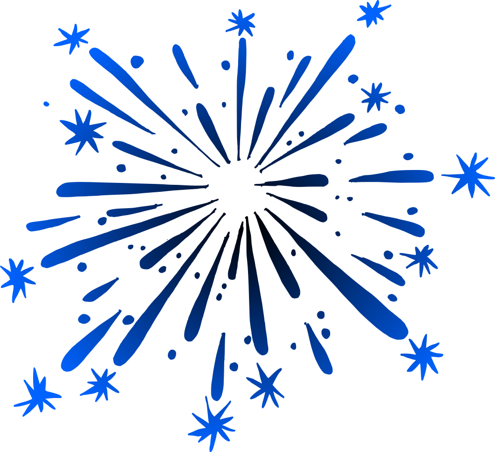 Sparkle Fireworks Vector Transparent PNG Image