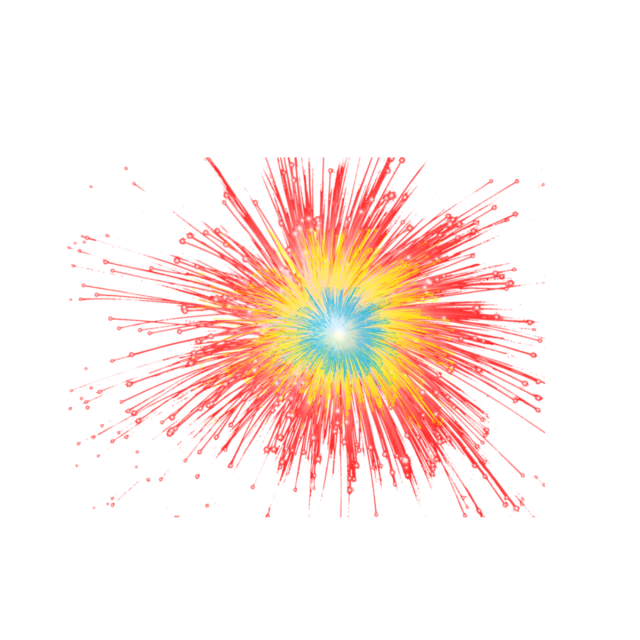 Sparkle Fireworks Vector Transparent PNG Image