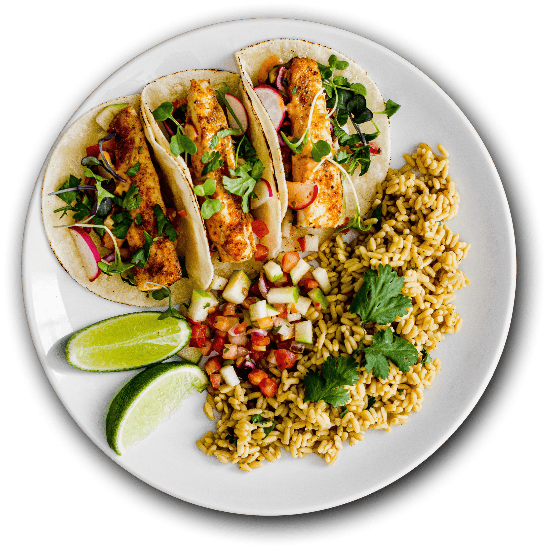 Fresh Fish Taco Transparent PNG Image