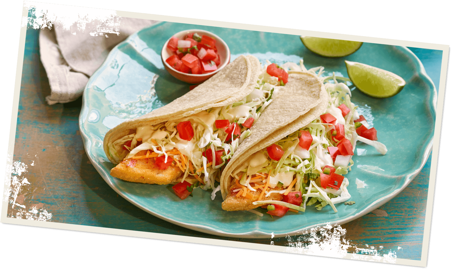 Gourmet Fish Taco Transparent PNG Image