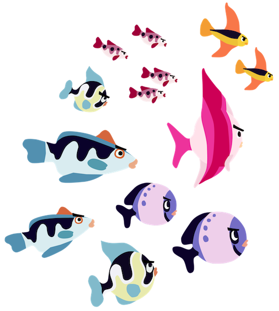 School Of Fish Transparent PNG Image