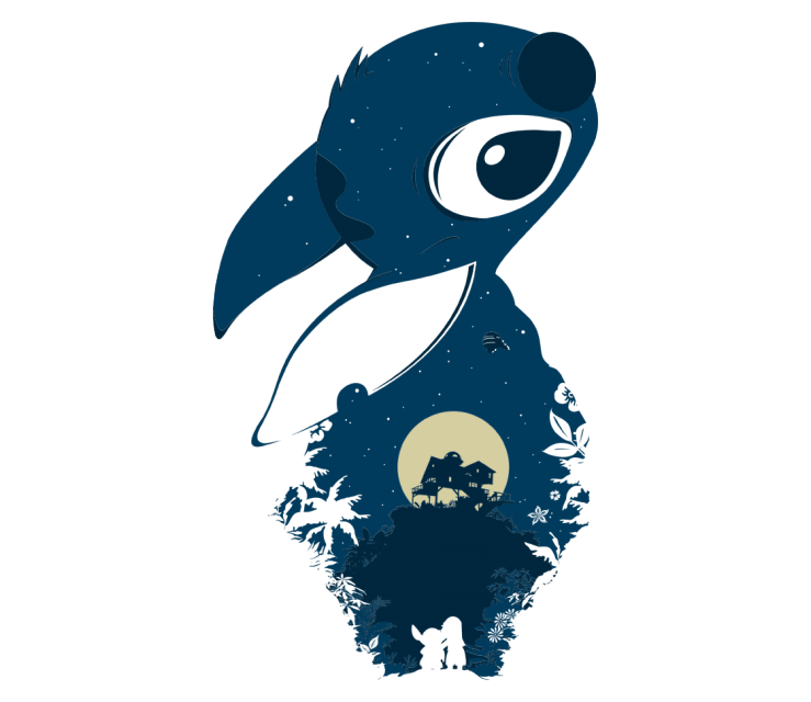 Blue Lilo Pelekai Stitch Head Transparent PNG Image