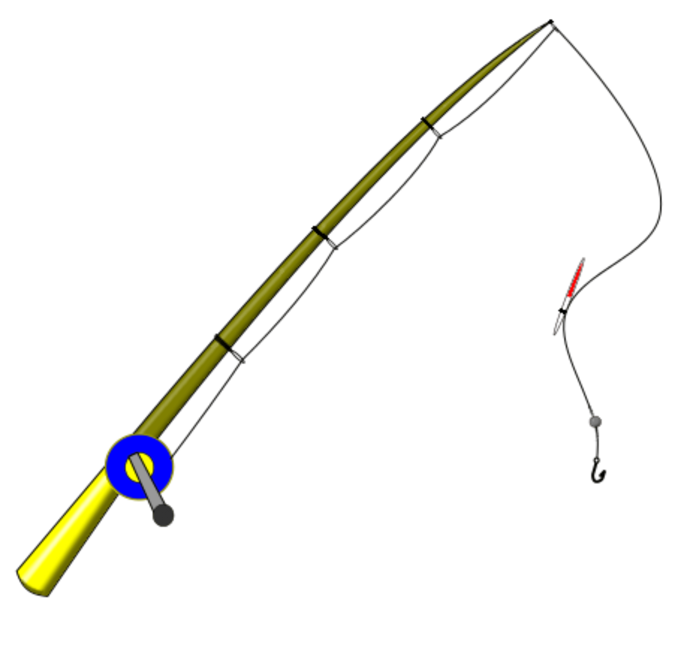 Bamboo Fishing Pole Transparent PNG Image