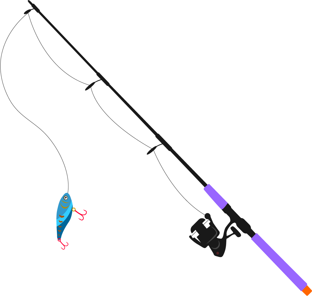 Pole Rod Fishing Transparent PNG Image