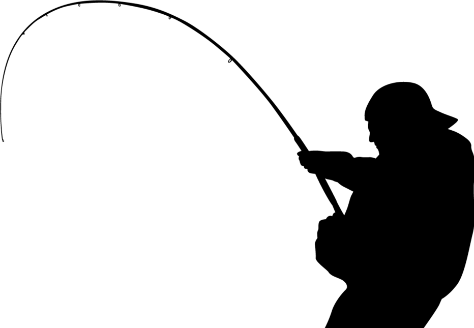 Pole Silhouette Fishing Transparent PNG Image