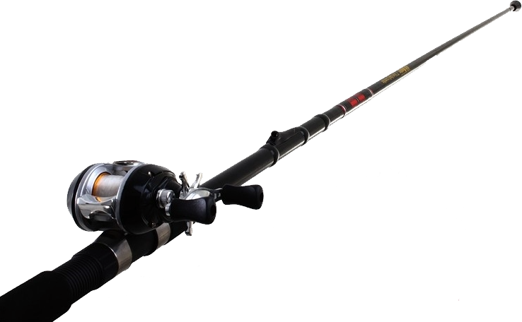 Pole Black Fishing Bass Transparent PNG Image