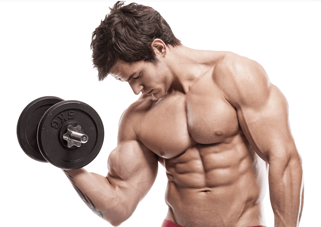 Dumbbell Male Young Fit Transparent PNG Image