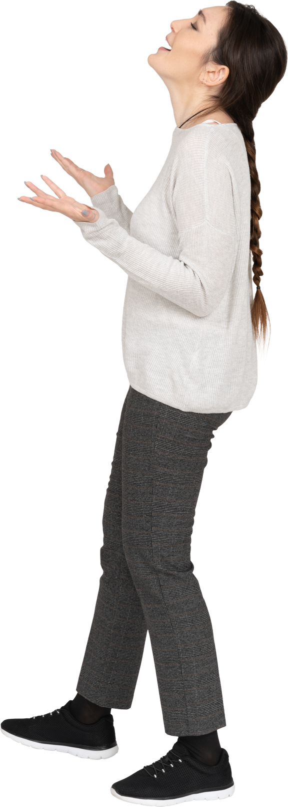 Woman Young Fit Laughing Transparent PNG Image