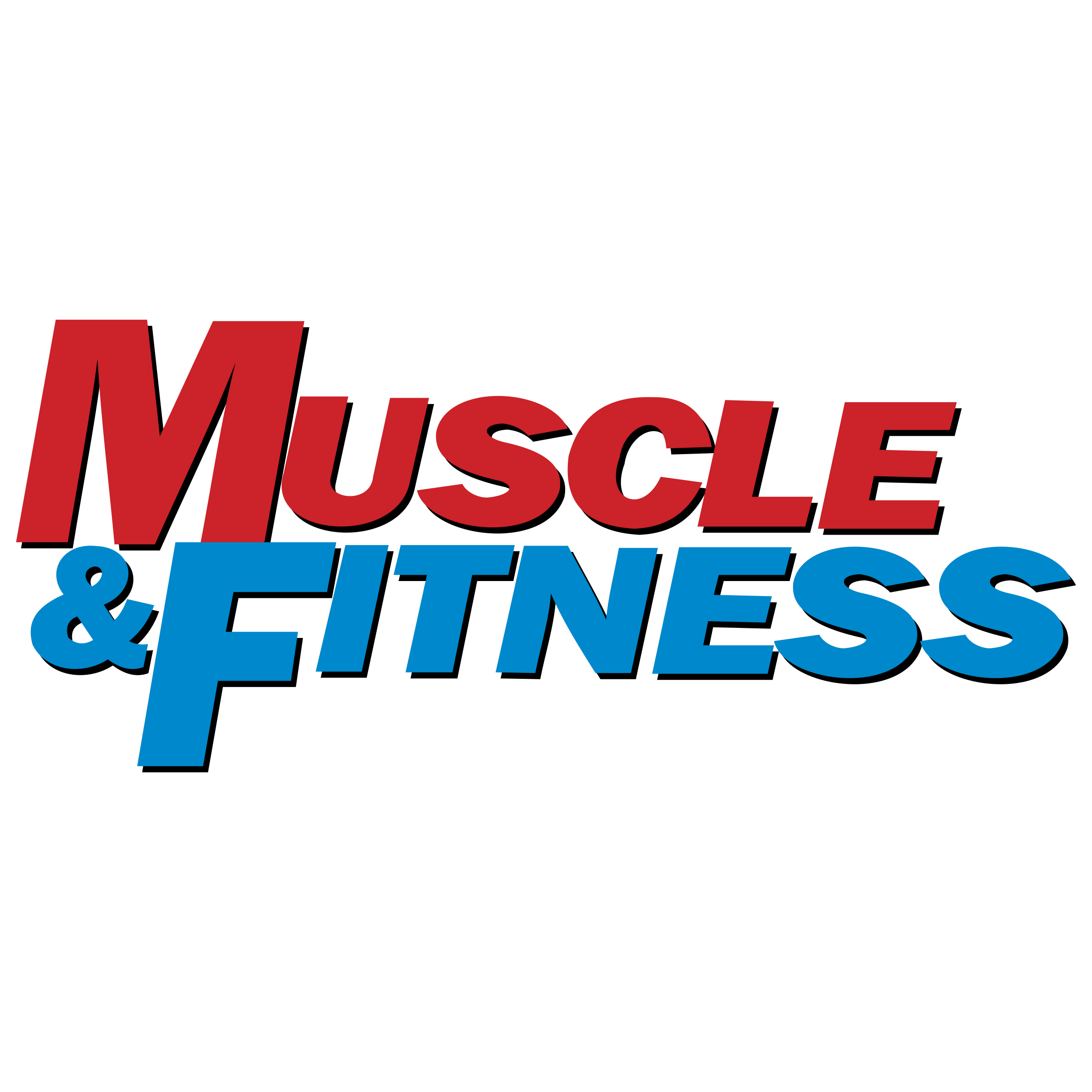 Logo Muscle Fitness Transparent PNG Image