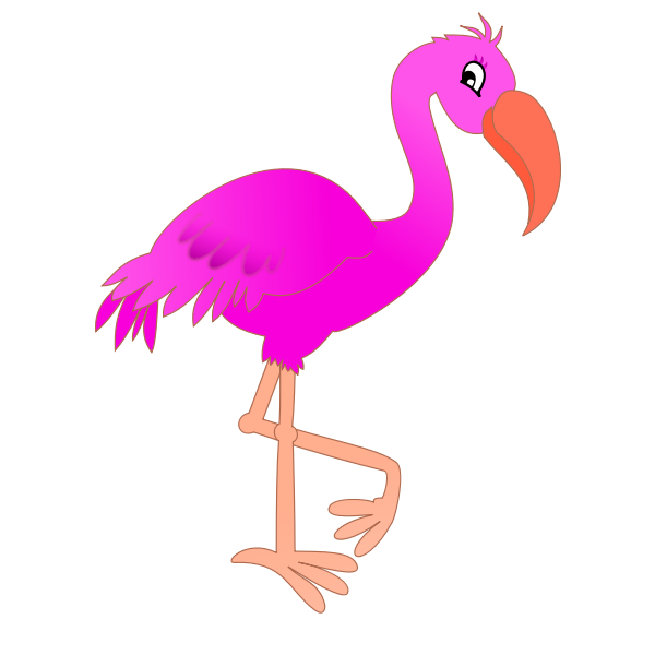 Vector Pink Flamingo Bird Transparent PNG Image