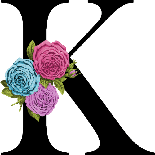 Floral Alphabet Transparent PNG Image