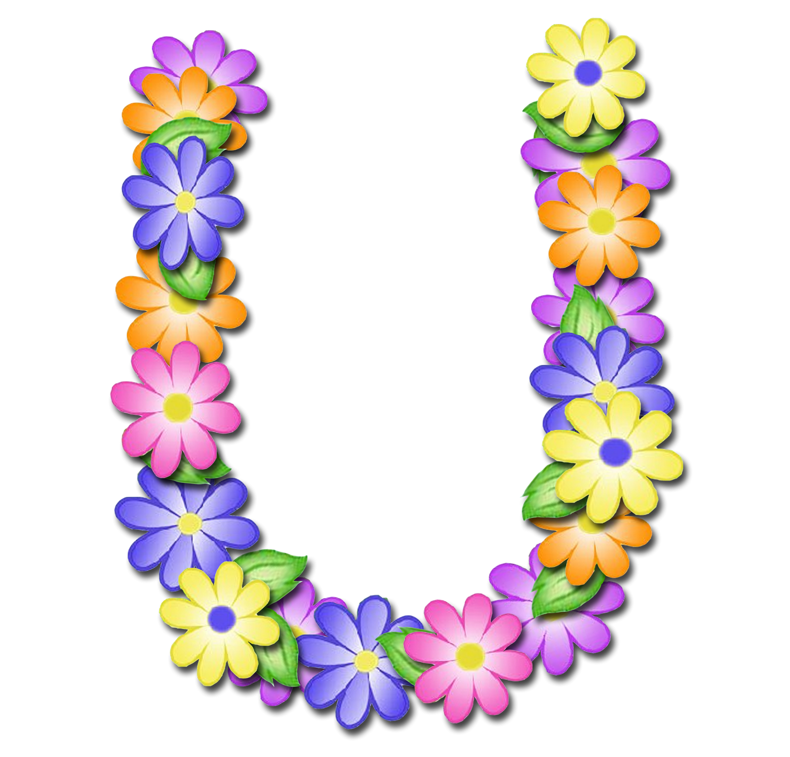 Floral Alphabet Transparent PNG Image