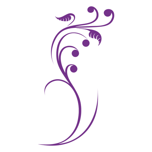 Floral Swirl Vector Transparent PNG Image
