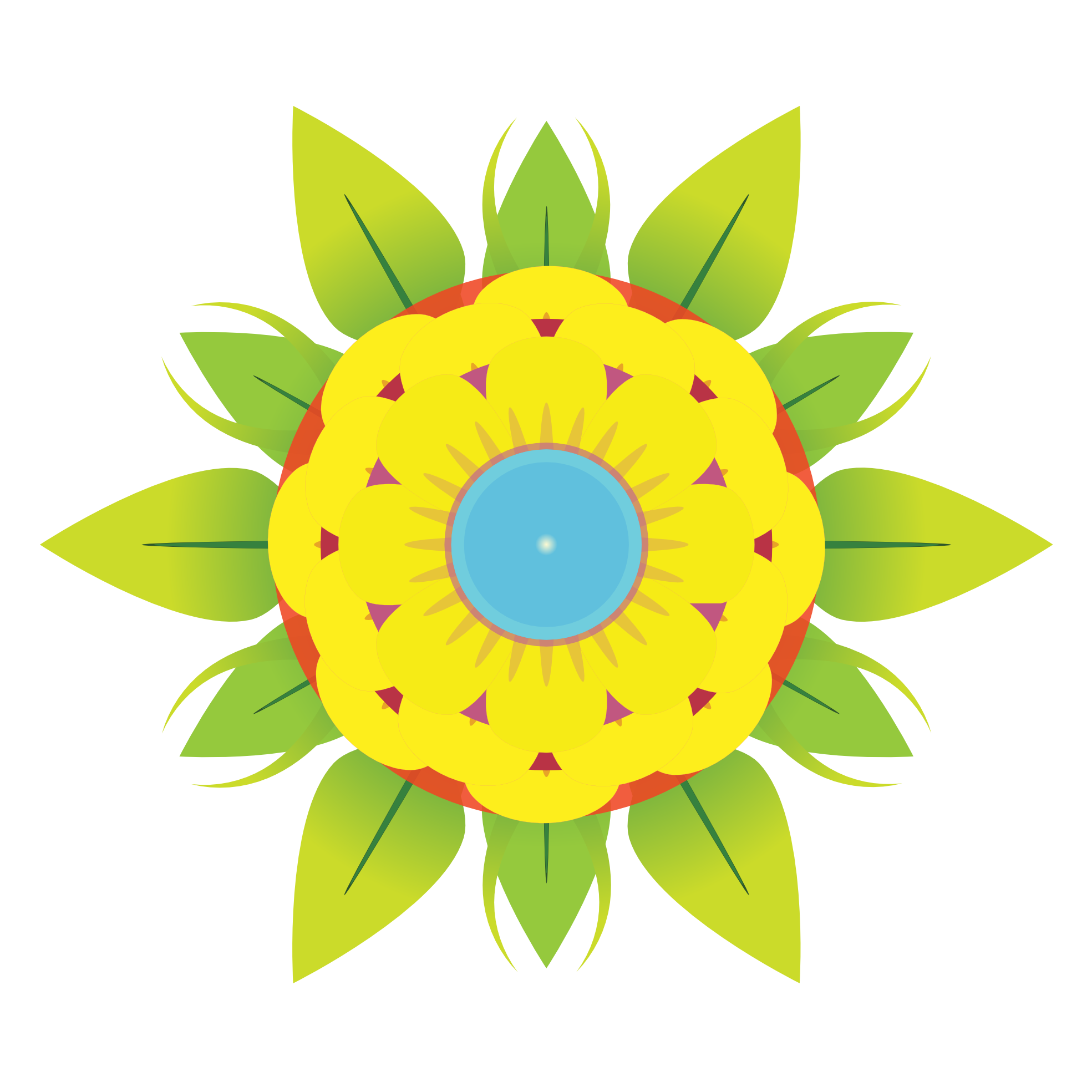 Abstract Flower Transparent PNG Image