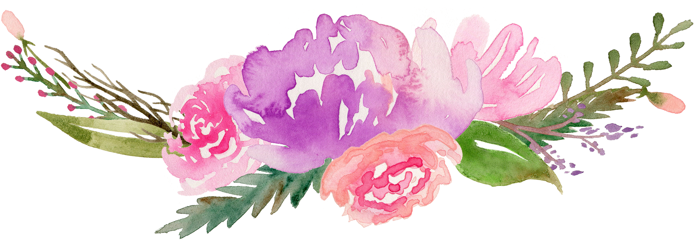 Watercolor Flower Art Transparent PNG Image