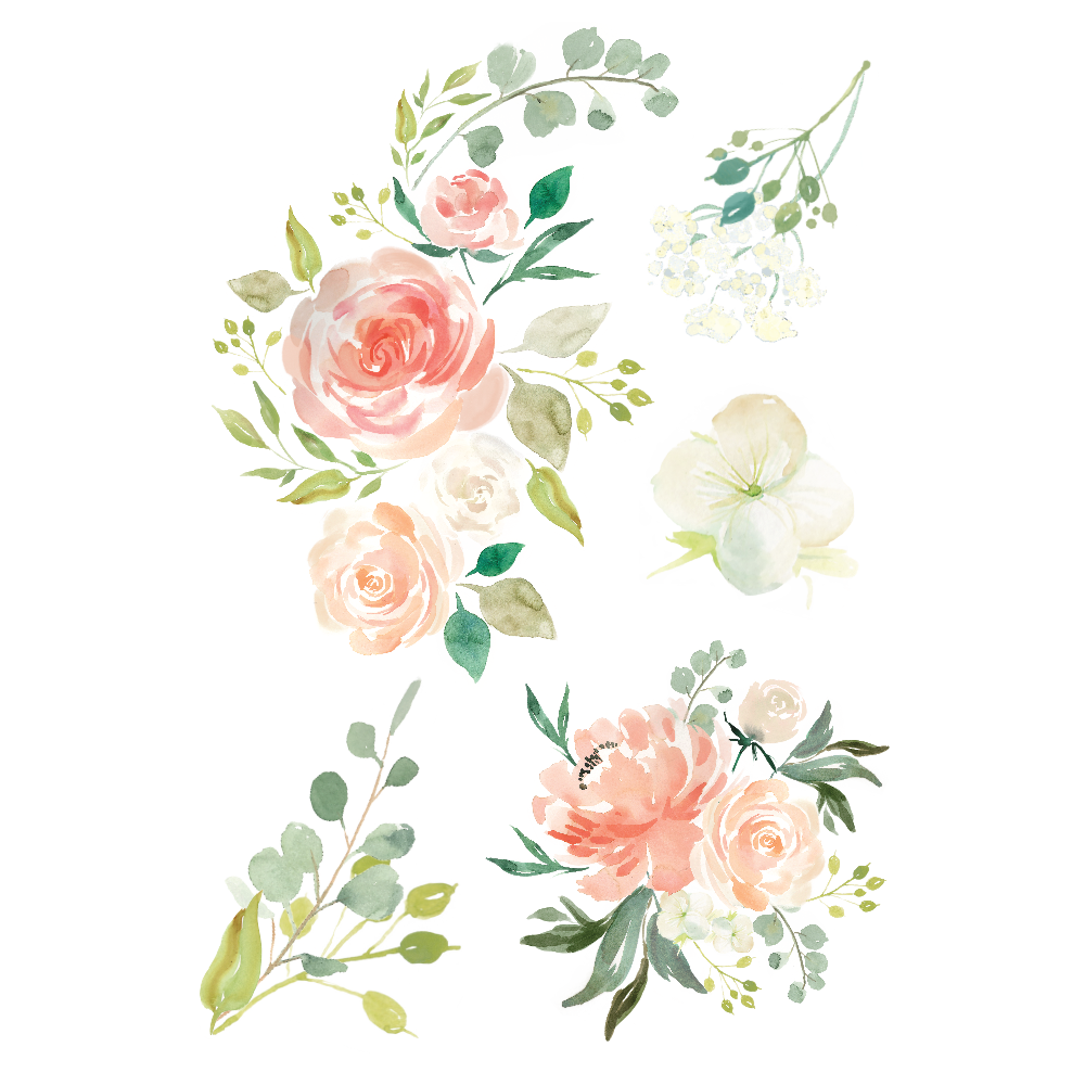 Vector Watercolor Flower Art Transparent PNG Image