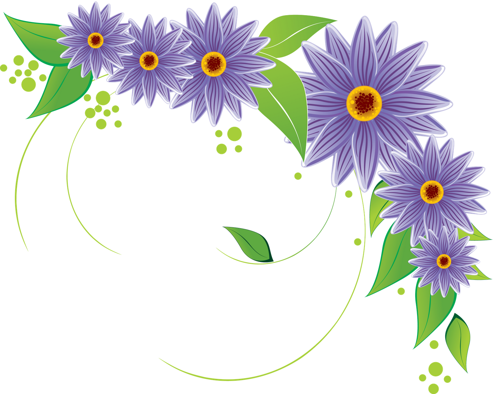 Vector Purple Flower Transparent PNG Image