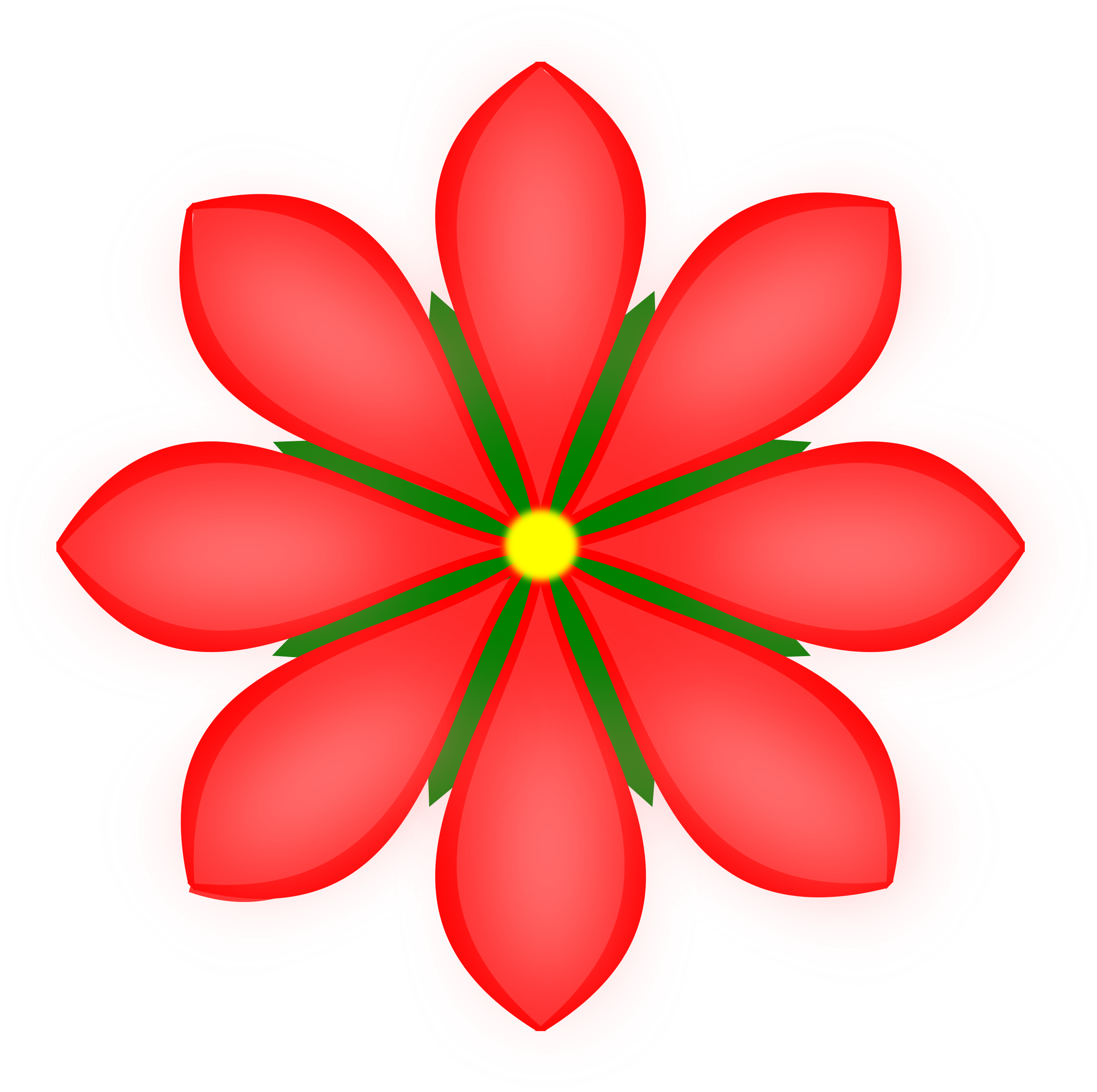 Vector Single Flowers Red Transparent PNG Image