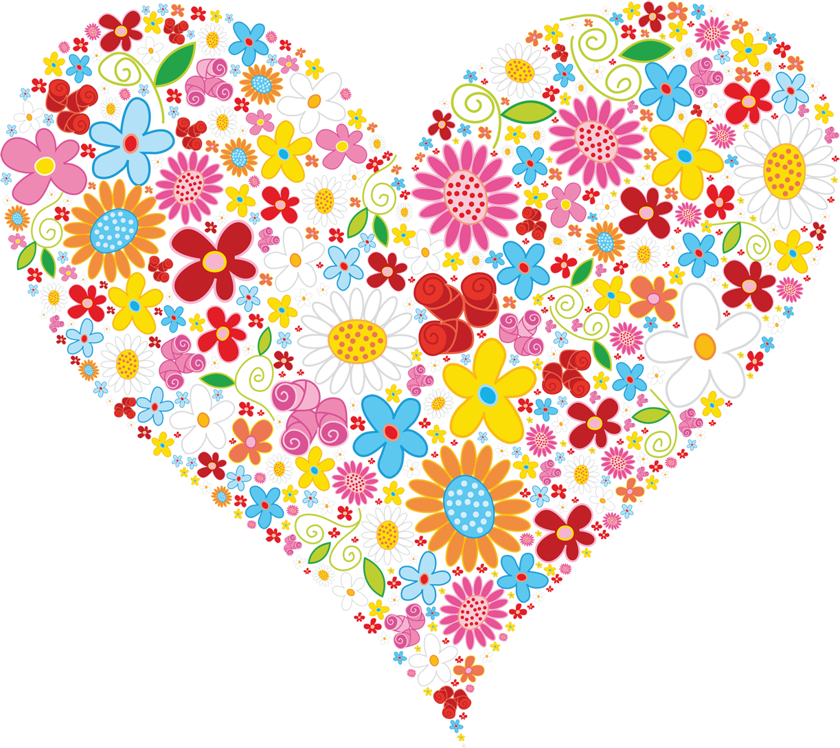 Heart Flower Transparent PNG Image