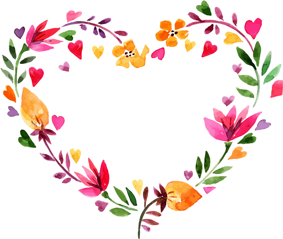 Heart Flower Transparent PNG Image