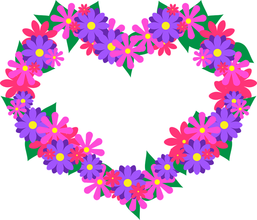 Heart Flower Love Transparent PNG Image