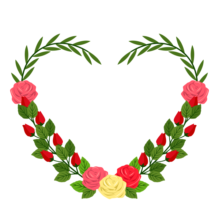 Heart Vector Love Flower Transparent PNG Image