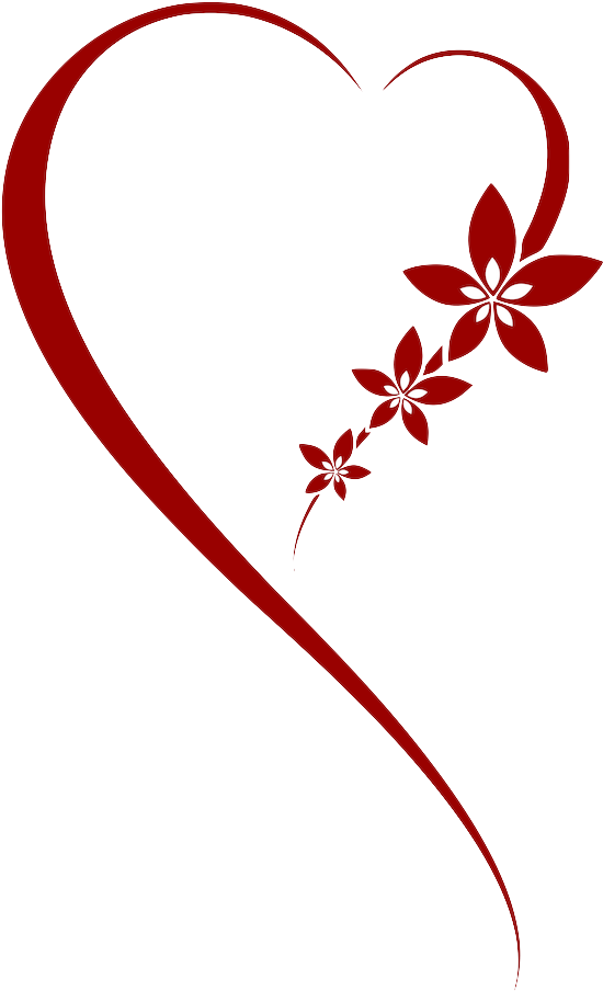 Heart Vector Flower Red Transparent PNG Image