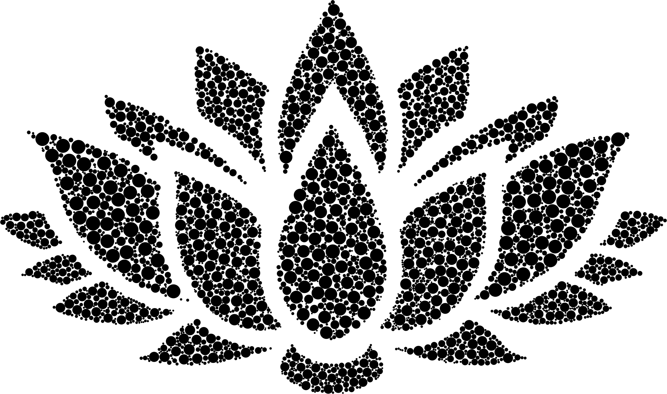 Single Flower Silhouette Transparent PNG Image