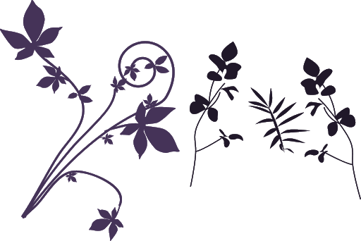 Swirl Flower Silhouette Transparent PNG Image