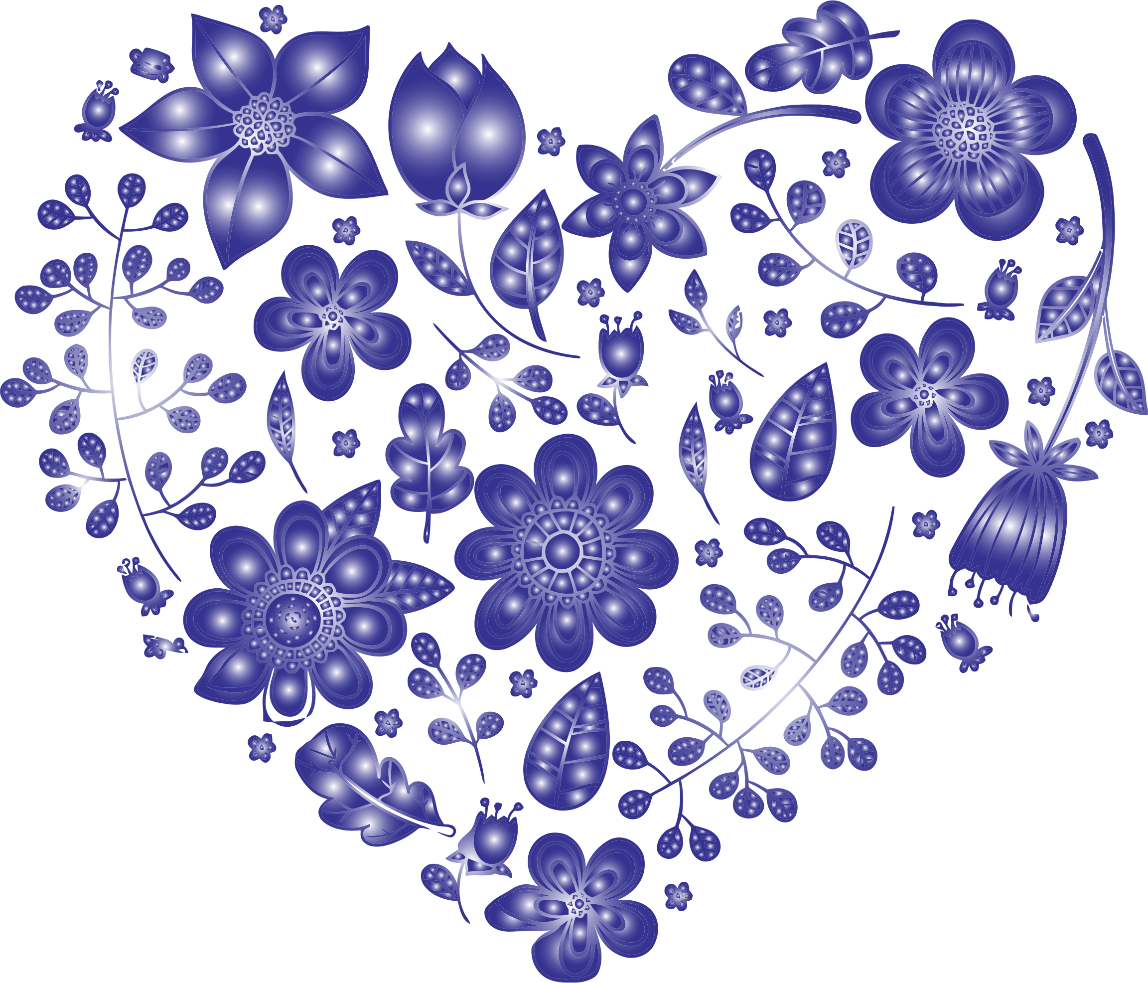 Heart Vector Flower File Transparent PNG Image