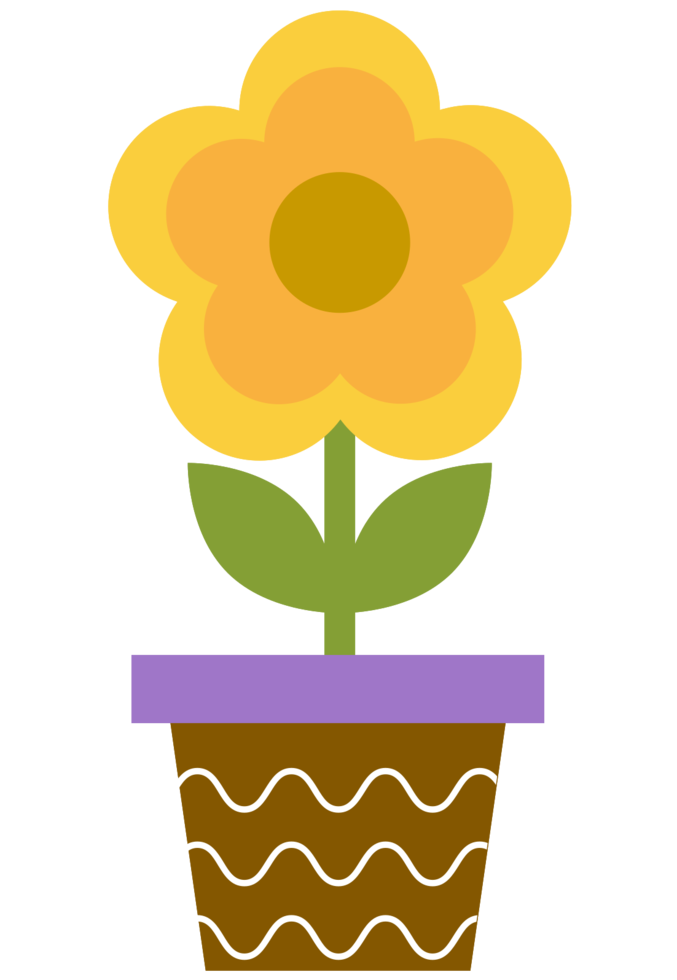 Pot Flower Transparent PNG Image