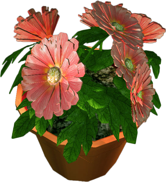 Front Pot Flower View Transparent PNG Image