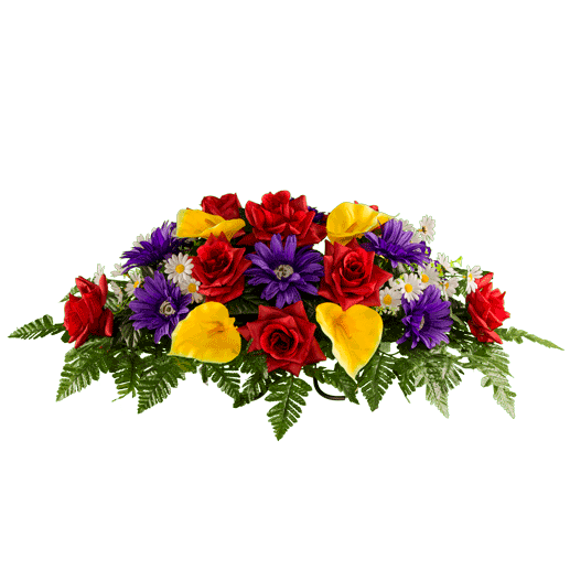 Funeral Flowers Bunch Transparent PNG Image