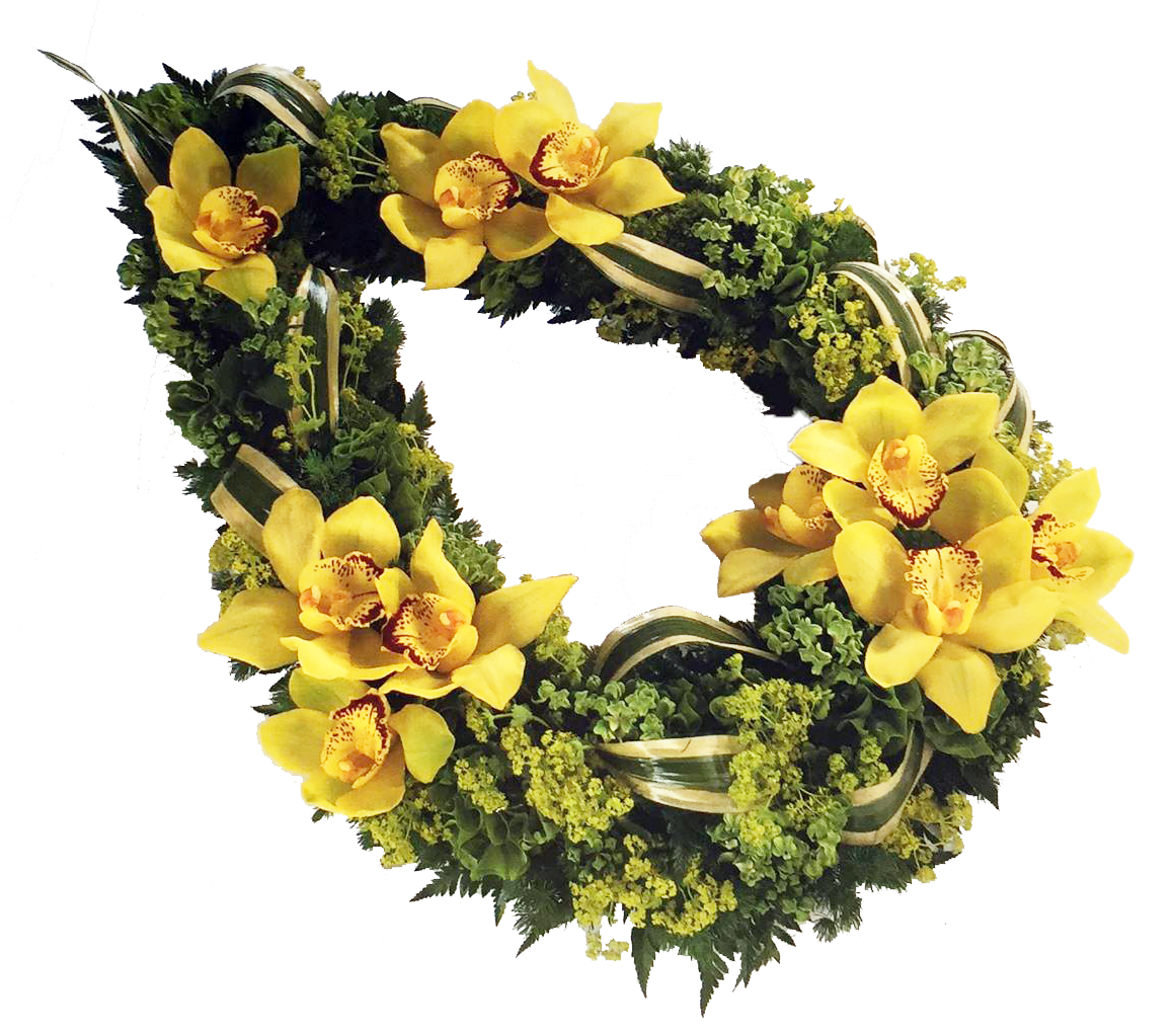 Funeral Wreath Flowers Transparent PNG Image