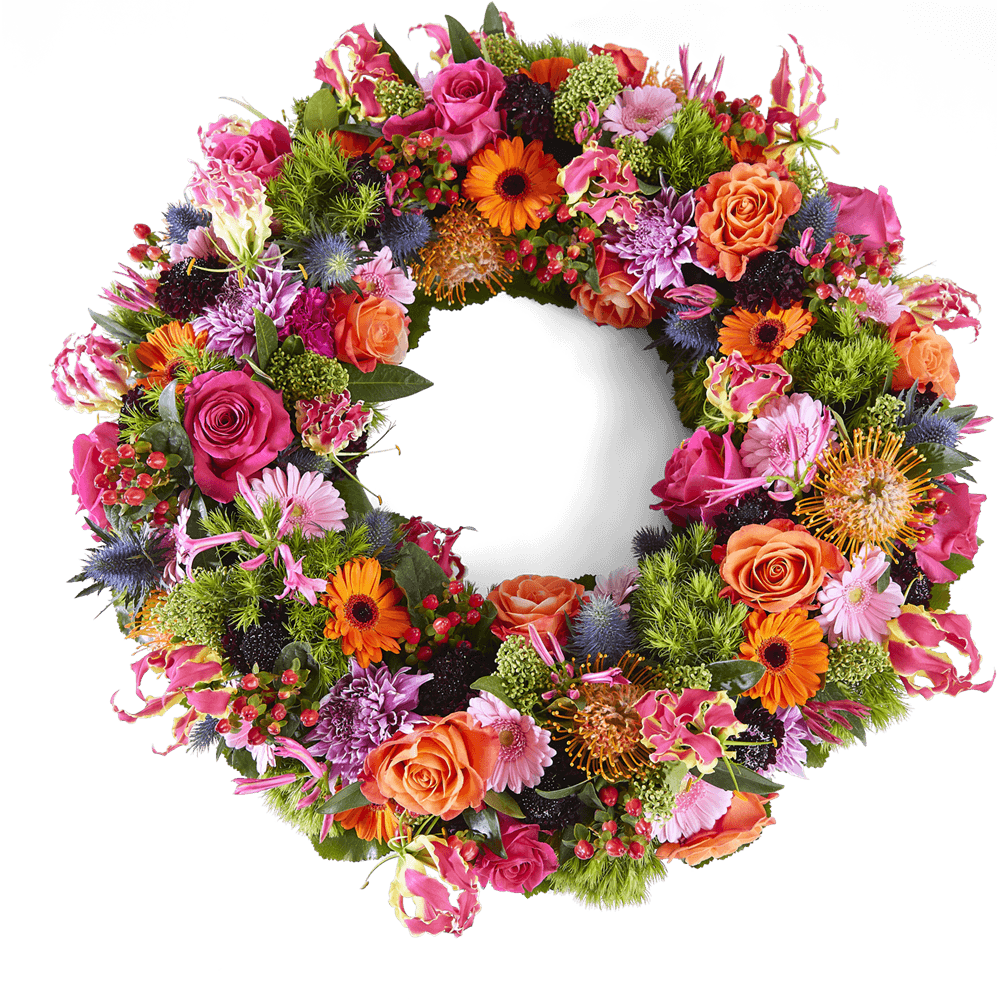 Funeral Wreath Flowers Transparent PNG Image