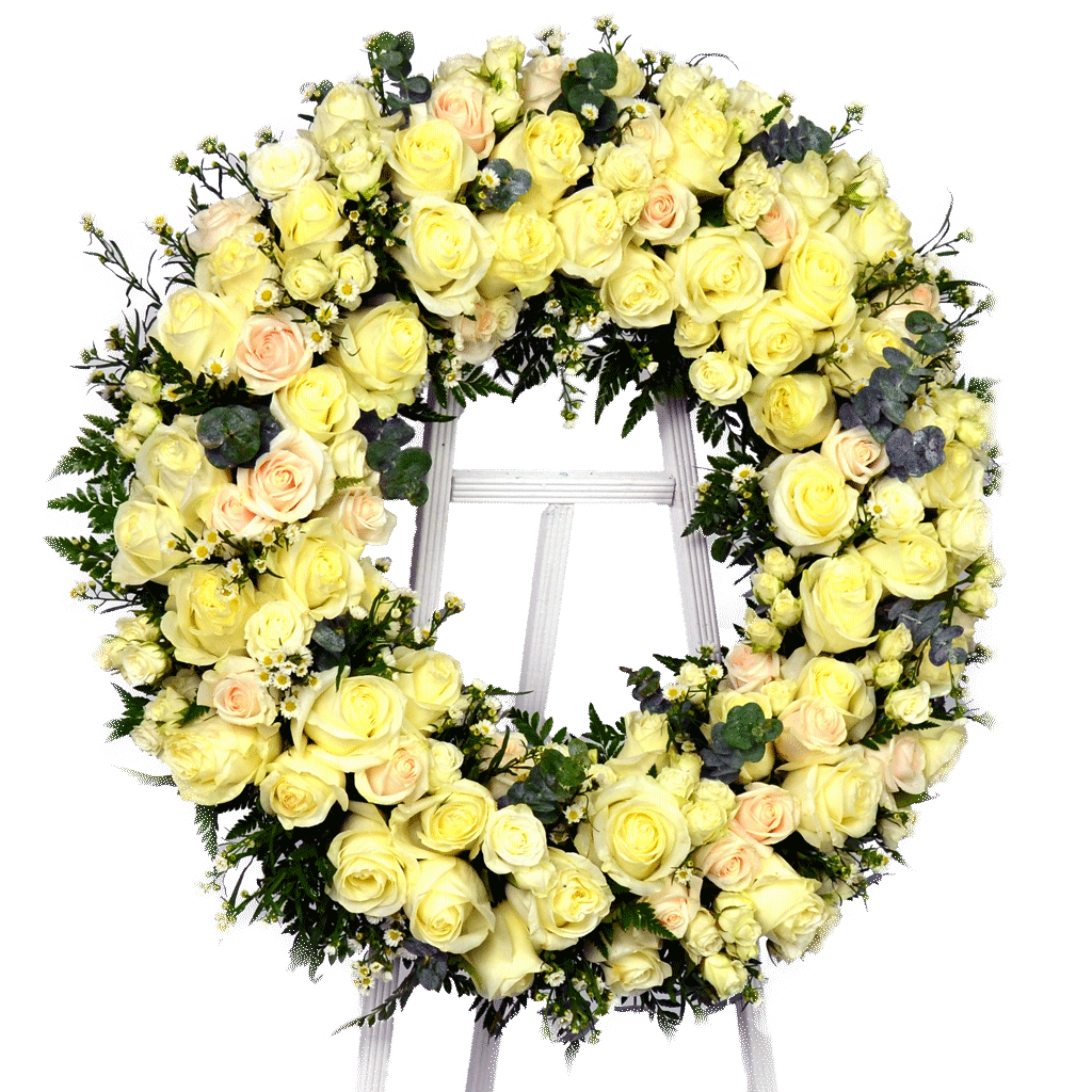 Funeral Wreath Flowers Transparent PNG Image
