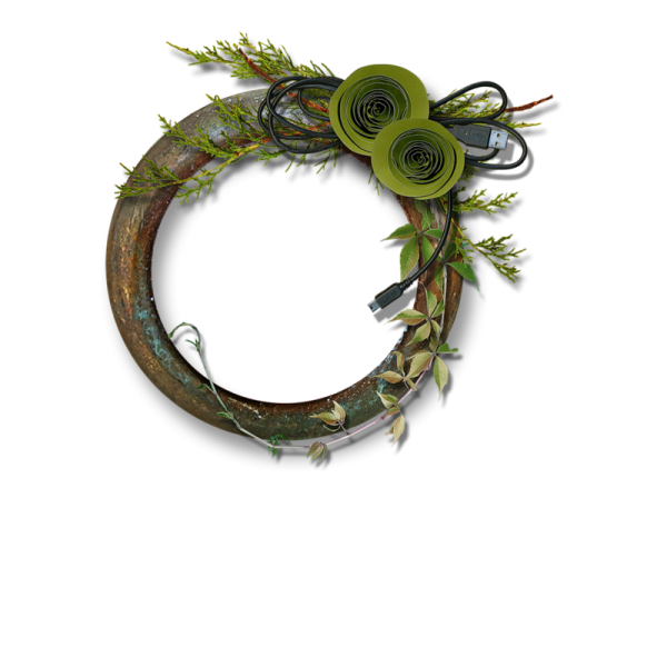 Circle Wreath Flower Transparent PNG Image