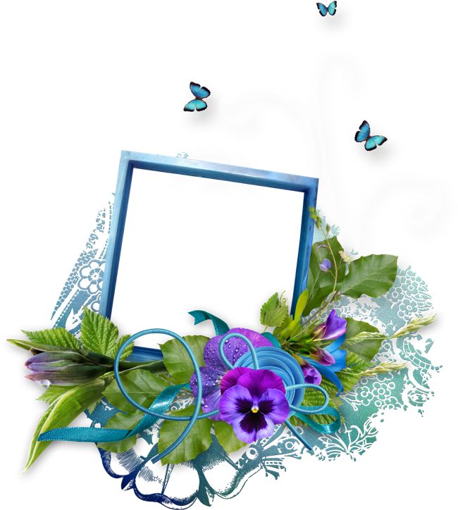 Simple Frame Flower Transparent PNG Image