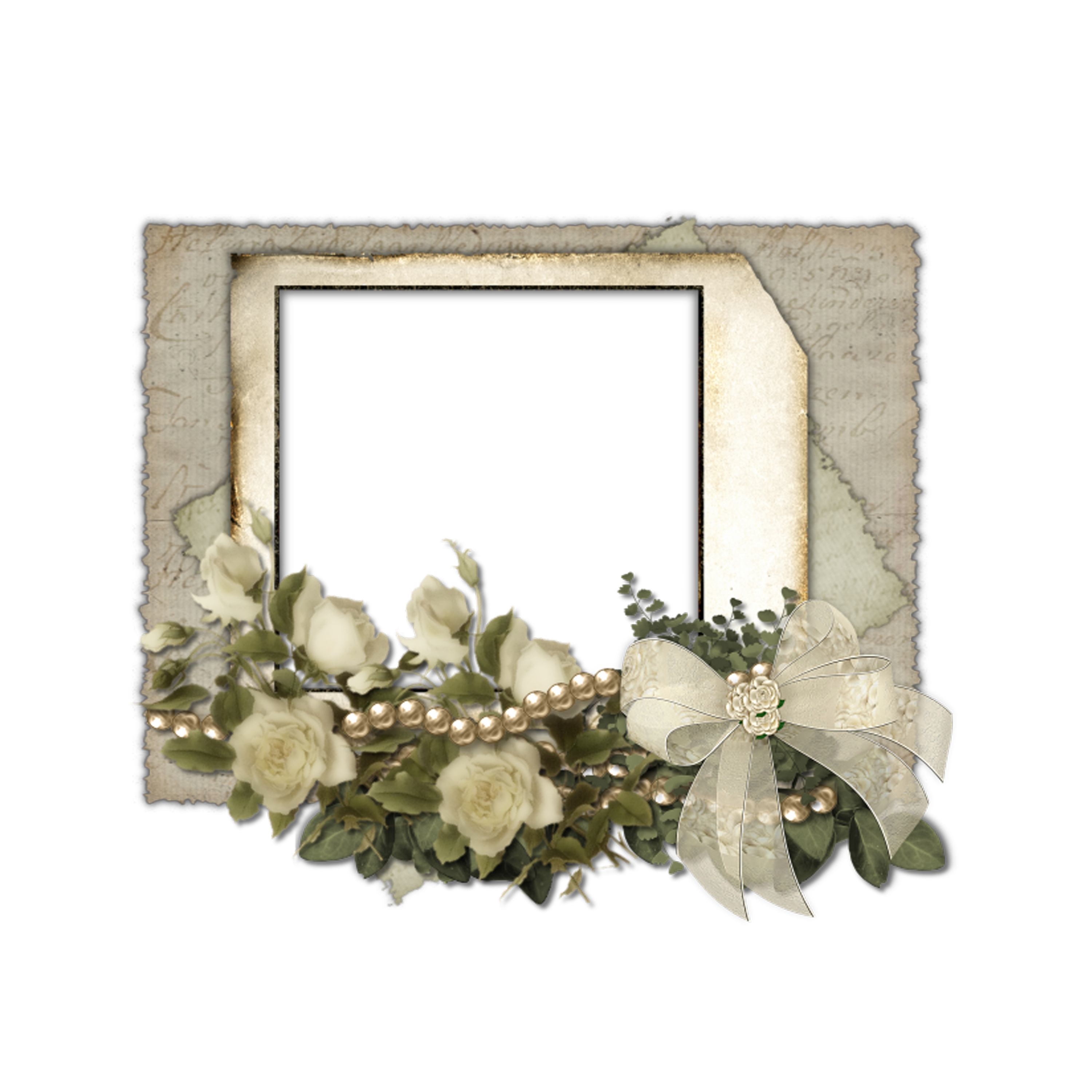 Elegant Frame Flower Transparent PNG Image