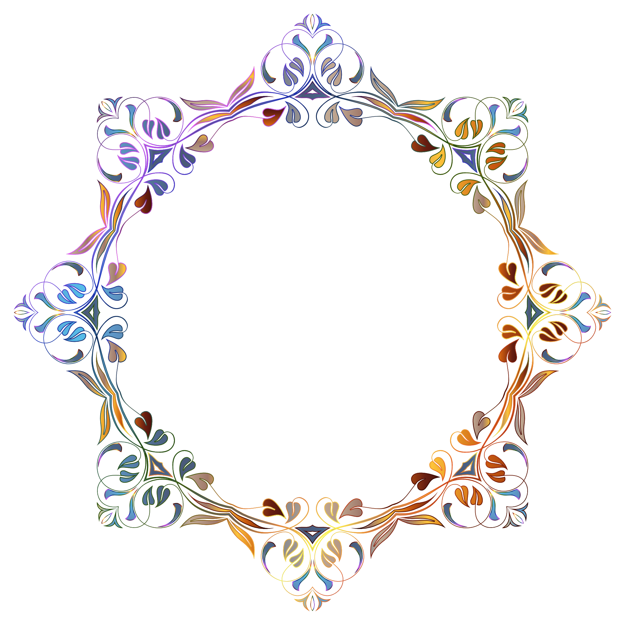 Floral Border Transparent PNG Image