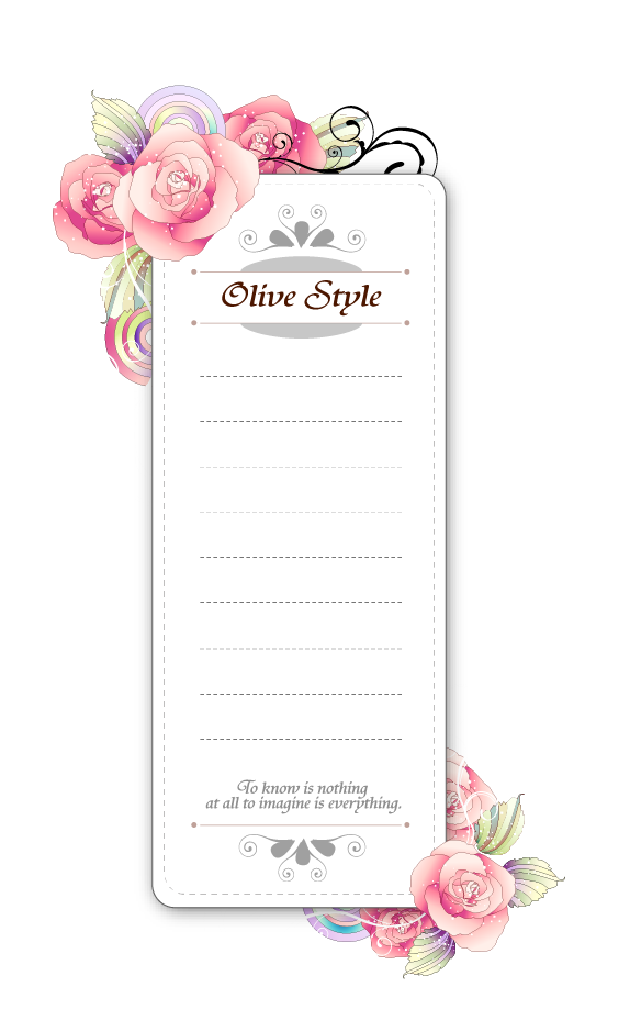 Floral Tulip Border Flower Design Transparent PNG Image