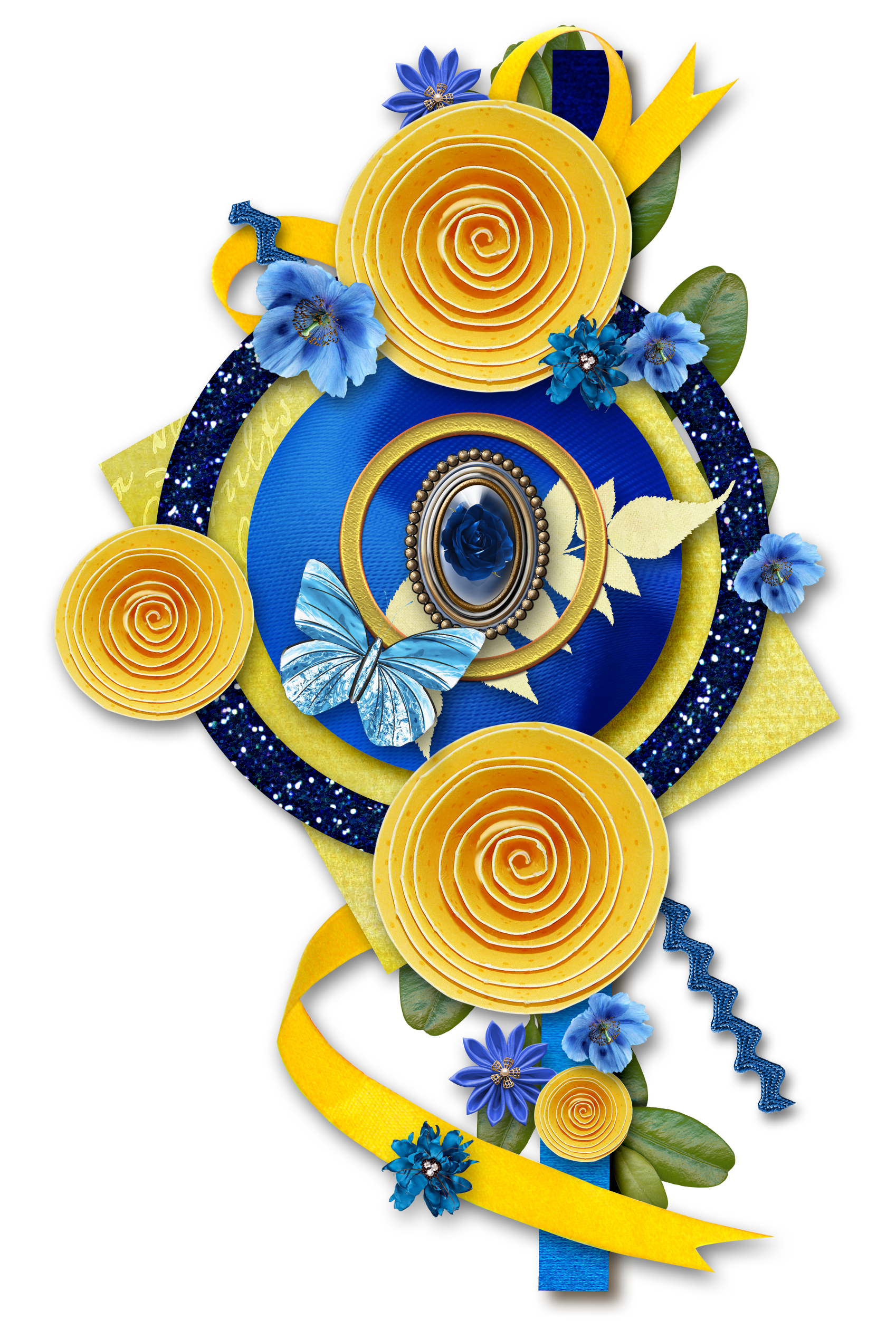 Floral European-Style Frame Flower Design File Transparent PNG Image