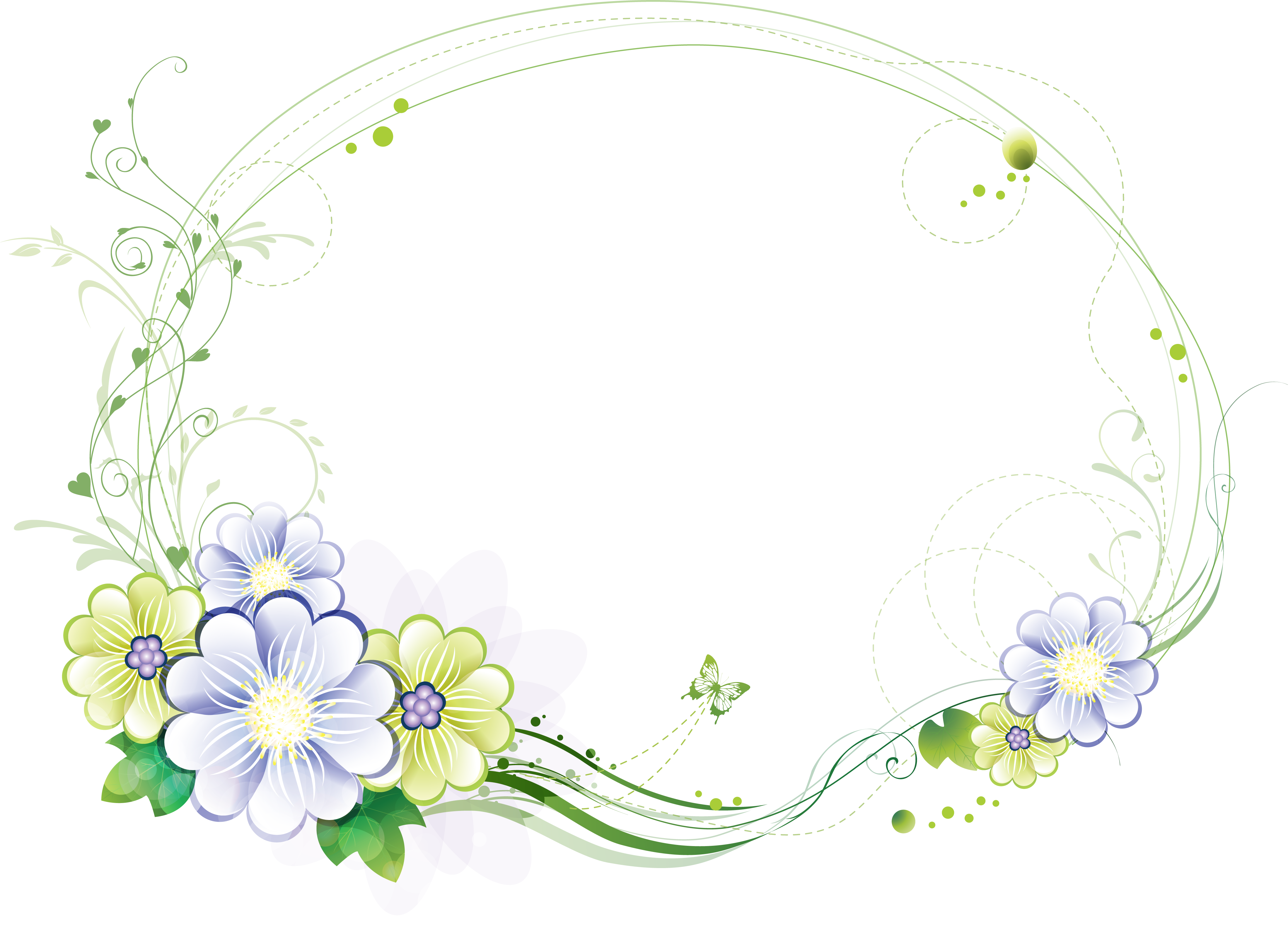 Frame Flower Transparent PNG Image
