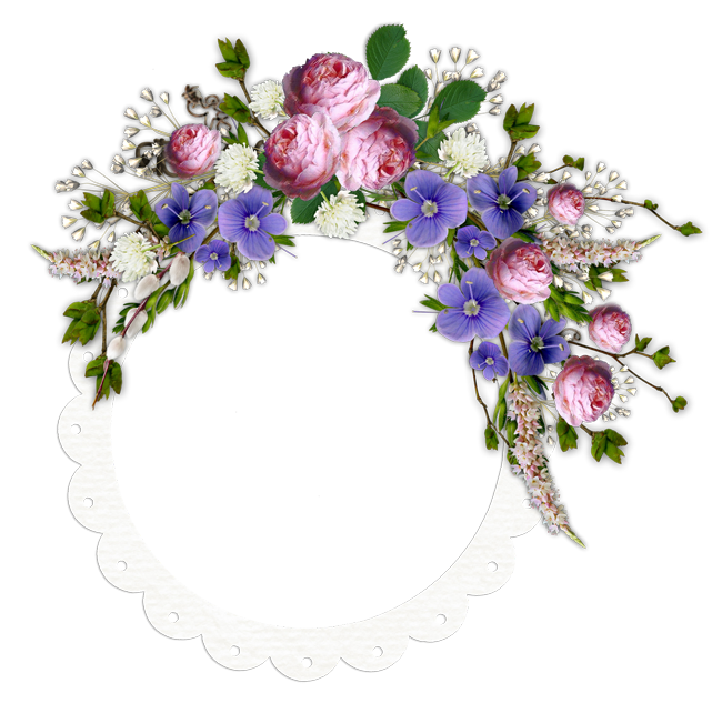 Vector Ps Material Flower Border Transparent PNG Image