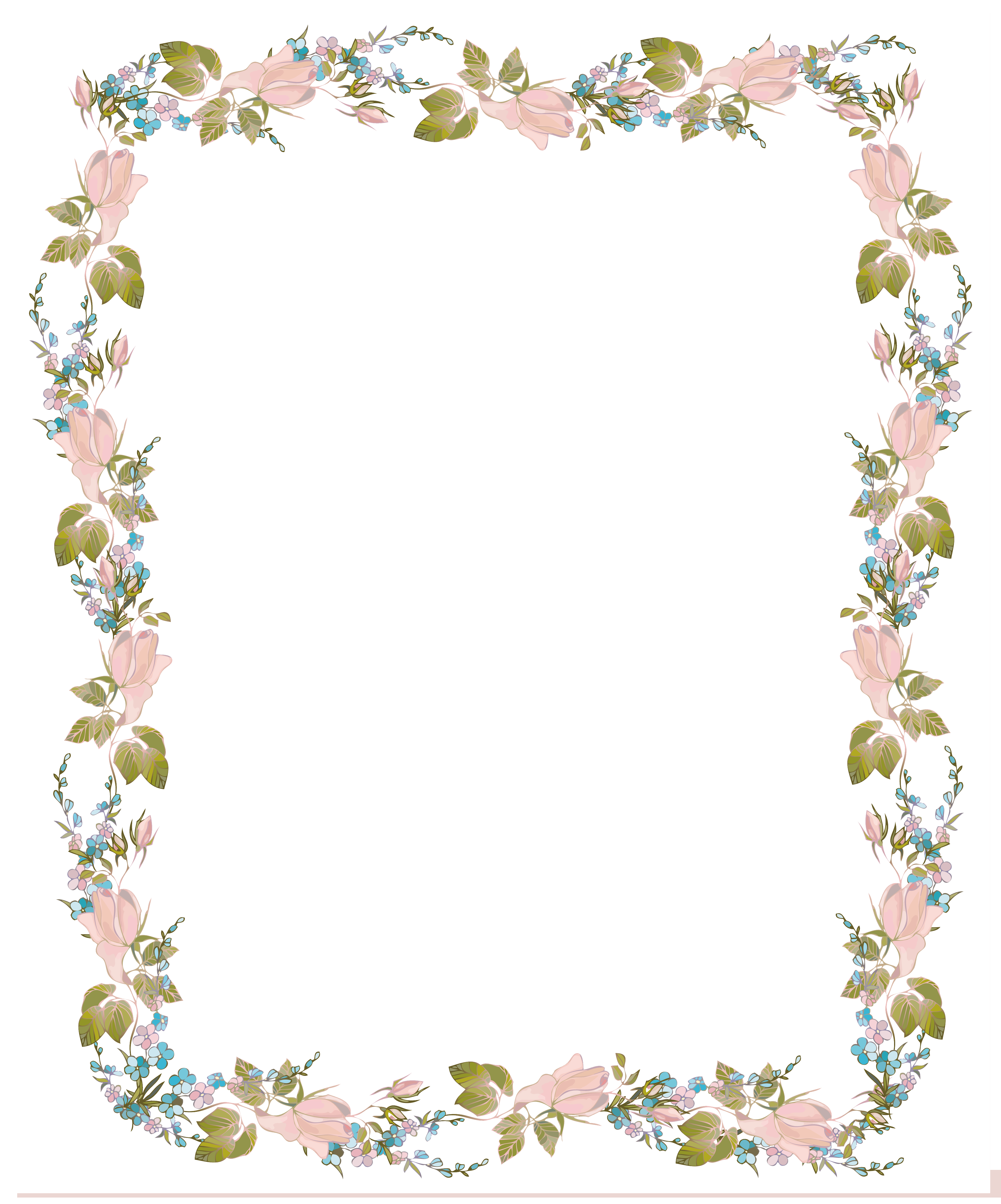 Design Flowers Invitation Border Wedding Transparent PNG Image